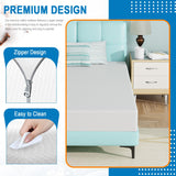 Ruesleag 8 Inch Mattress Gel Memory Foam Hybrid Mattress in a Box Pressure Relieving Cooler Sleep Supportive Bed-in-a-Box Removable Soft Cover,White Twin Size Ruesleag