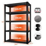 PACHIRA E-Commerce 72" Garage Shelving Heavy Duty, Wide Size Storage Shelves 5-Tier Large Metal Shelving Unit Adjustable Utility Rack for Garage, Pantry, 39.4" W x 17.7" D x 72" H PACHIRA E-Commerce