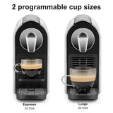 beanglass Espresso Pod Machine for Home, Compact Capsule Coffee Maker for NS Original Pods, 20 Bar High Pressure Pump, 22oz Removable Water Tank, Adjustable Cup Tray, 1350W beanglass