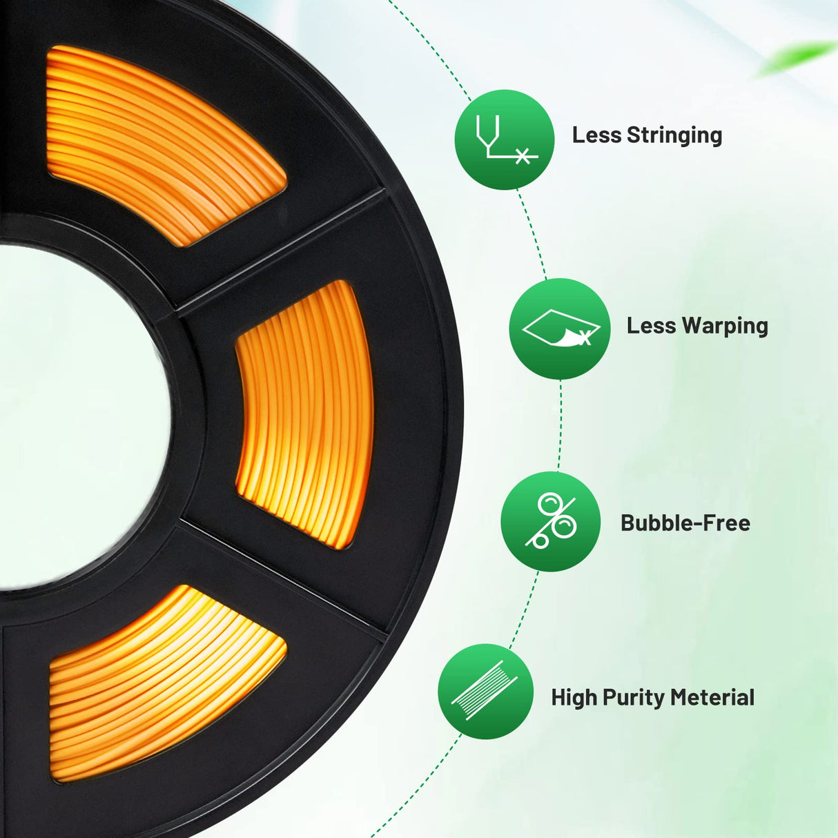 COLIDO Rainbow Silk PLA + 3D Printer Filament - Neatly Wound, Smooth Multicolor, 1.75mm Diameter, +/- 0.02mm Accuracy, 2.2lbs (1KG) Spool - Compatible with Most FDM 3D Printers (Rainbow, 1 Pack) CoLiDo