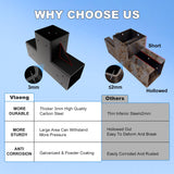 Pergola Kit T Shaped-4 Pack Pergola Brackets 4x4-3 Way DIY Woodworks Gazebo Brackets Kit with Screws for 4x4(Actual: 3.7"x3.7") Wood Beams-Elevated Wood Stand T Brackets for Sunroom Carport Cabin Vlaeng