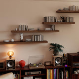 Mifurn White Shelves for Wall Floating Shelves Bathroom, Bedroom and Living Room, Wall Shelves & Book Shelf for Room, Hanging Shelf, Modern Wooden Mounted Floating Shelf, 12x7x1.5 in, Set of 2 Mifurn