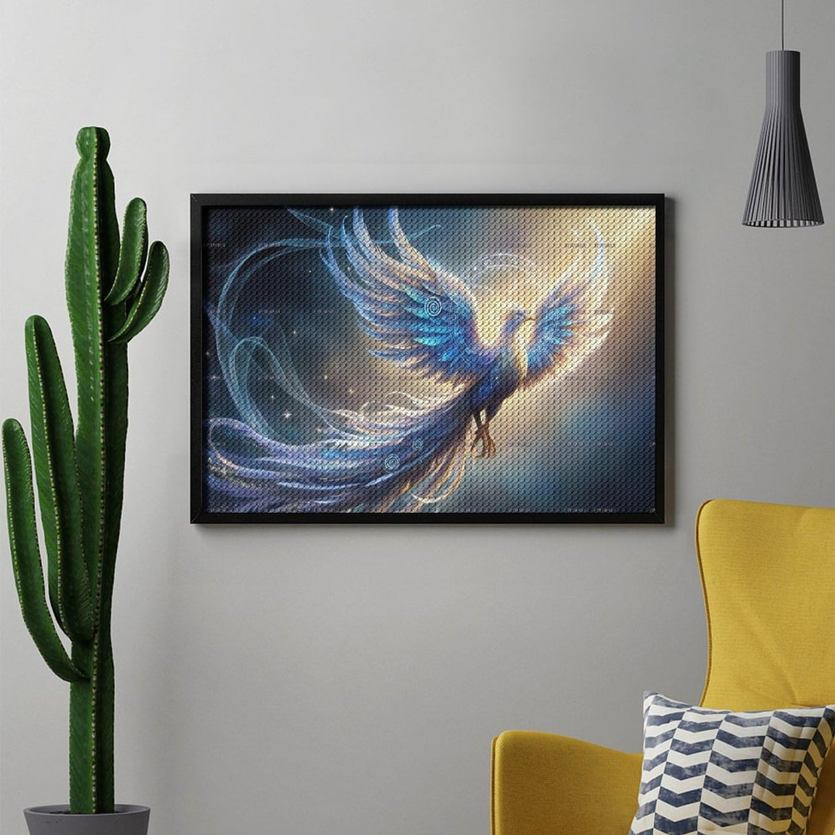 ETTUWNUI Diamond Painting Kits for Adults - A Mystical Phoenix Painting DIY 5D Full Drill Diamond Dots Paintings with Diamonds Gem Art and Crafts Home Decor 8"x12" ETTUWNUI