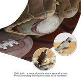 Large Jigsaw Puzzle 1000 Piece Vintage Baseball American Football Basketball Puzzle Toy DIY with Educational Intellectual Fun Family Game Puzzle Art for Adult Kids CanGbay