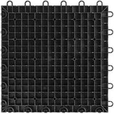 Speedway Diamond Interlocking Garage Floor Tiles 12 x 12-Inch, Black, 50 Piece Set Speedway
