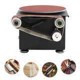 AGULIUM 6-Inch Mini Disc Sander, 7 Speed Adjustable Bench Belt Sander Grinder, Electric Tabletop Belt Sanders for Metal Wood Knife Steel Iron Plastic Working, 100W 110V AGULIUM
