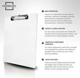 SCRIBBLEDO Dry Erase Clipboard Durable Double-Sided 9"x12" White Board Clipboard with Low Profile Clip White Clipboard for School Teacher Classroom Office Warehouse and Home Use Scribbledo
