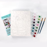 Bright Stripes Paint by Numbers Kit for Kids: Easy to Follow Paint by Numbers Canvas with Frame Kids Paint Kit (Paint by Numbers Moonlit Unicorn) Bright Stripes