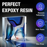 JTDO Epoxy Resin - 1 Gallon Crystal Clear Epoxy Resin Kit, Self-Leveling, Bubbles Free, UV Resistant, Epoxy Resin for DIY Art, Jewelry, Table, Countertop, 1:1 Mix JTDO