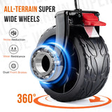 Overmont Collapsible Wagon Cart with Wheels - Foldable Heavy Duty Wagon with Big All-Terrain Wheels - 330Lbs Weight Capacity with Side Pockets for Camping Sports Garden Grocery Shopping Green Overmont