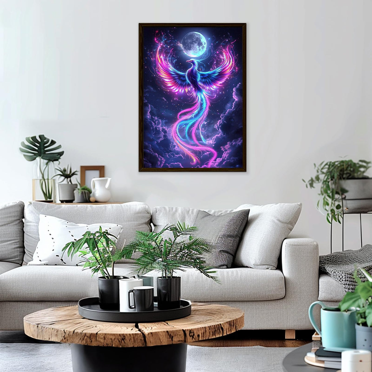 Genius maker Phoenix Diamond Painting Kits for Adults, 5D Animal Diamond Art Kits for Beginners DIY Full Drill Diamonds Painting Pictures, Diamond Gem Art Painting DIY Crafts Kit Decor 12x16inch Genius maker