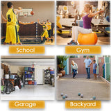 Snail 4-Tier Garage Sports Equipment Storage Organizer Sports Ball Storage Rolling Cart with Basket and Hooks Lockable Sports Ball Cage Storage Rack for Garages, Playgroup, Gym and Schools, Black Snail