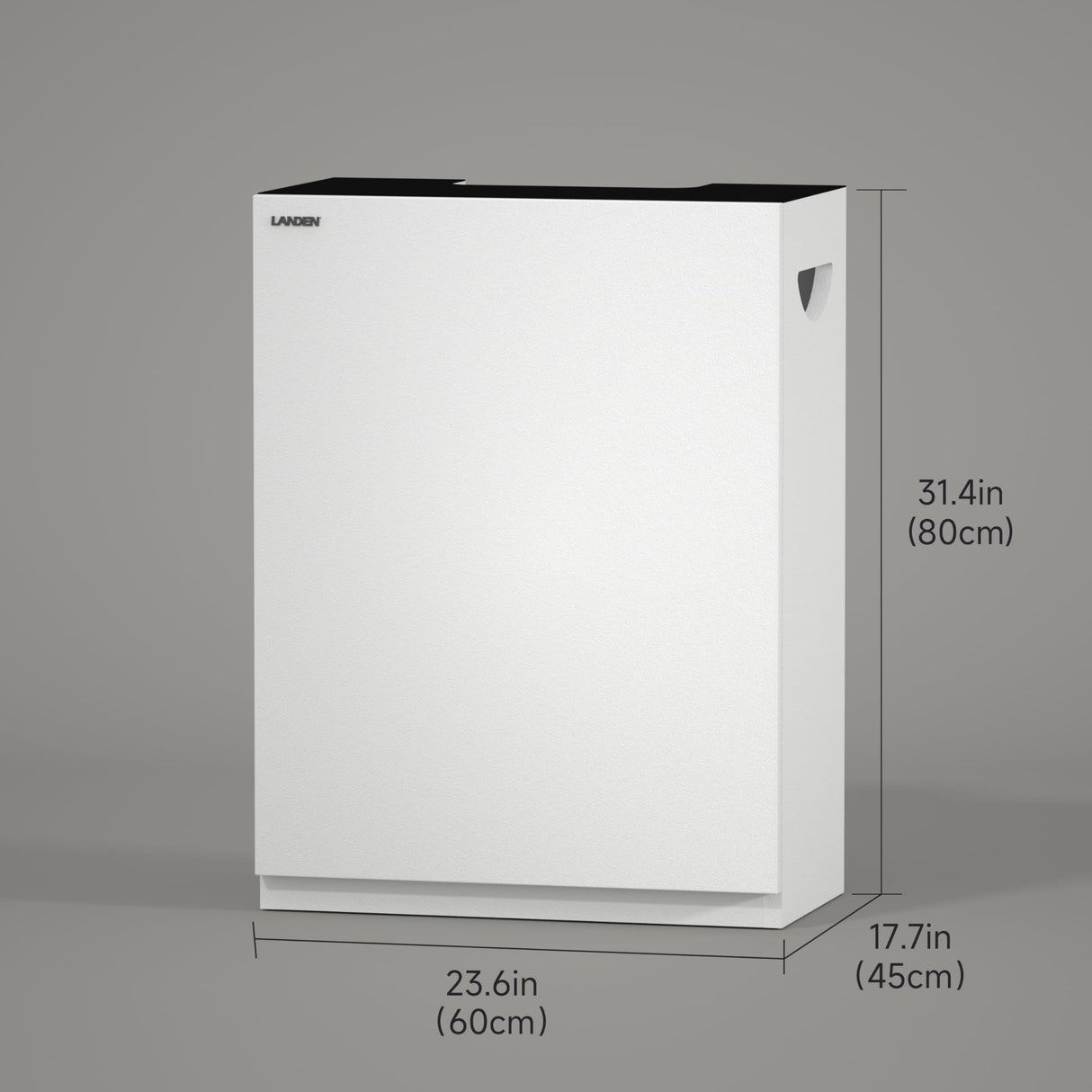 LANDEN Aquarium Wooden Stand and Cabinet for up to 30 Gal Tank, Fish Sea Salt Water Tank Stand, Nano Foam Leveling Mat Included, W23.6xD17.7xH31.49in,Wooden Matte White Painted (Stand Only) LANDEN