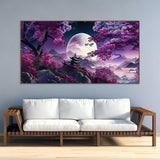 BOHADIY 5D Large Diamond Art Painting,Moon Diamond Painting Kits for Adults,DIY Full Drill Mountain Crystal Rhinestone Arts and Crafts,Tree Gem Art Painting with Diamond Home Wall Decor27.5 X 15.7inch BOHADIY