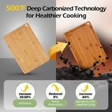 Bamboo Cutting Board, Durable Wood Cutting Boards for Kitchen with Deep Juice Grooves & Built-in Handles, Ideal Charcuterie & Chopping for Meat, Vegetables and Fruits Ideas Kitchen Gift for Home Cooks keechee