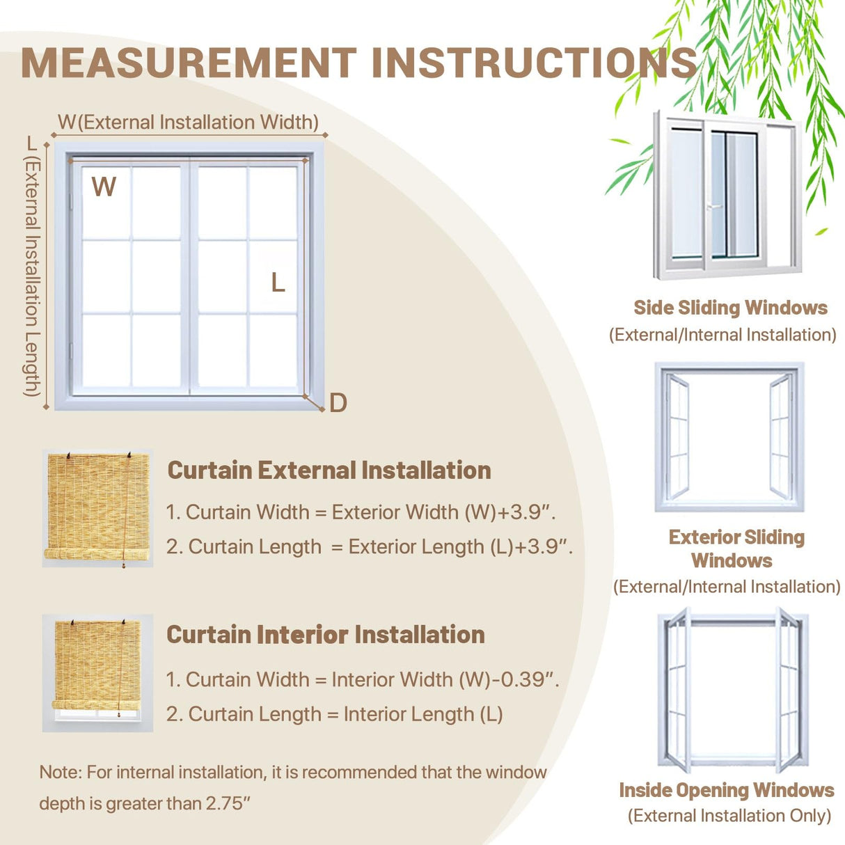 Natural Bamboo Shades for Patio 24 32 36 48 60 72 79 Inch Wide Outdoor Roll Up Blinds Waterproof Bamboo Roman Shades Privacy Sunshades Bamboo Blinds for Indoor Garden Porch Roll Up Bamboo Shades KaulaTrinx