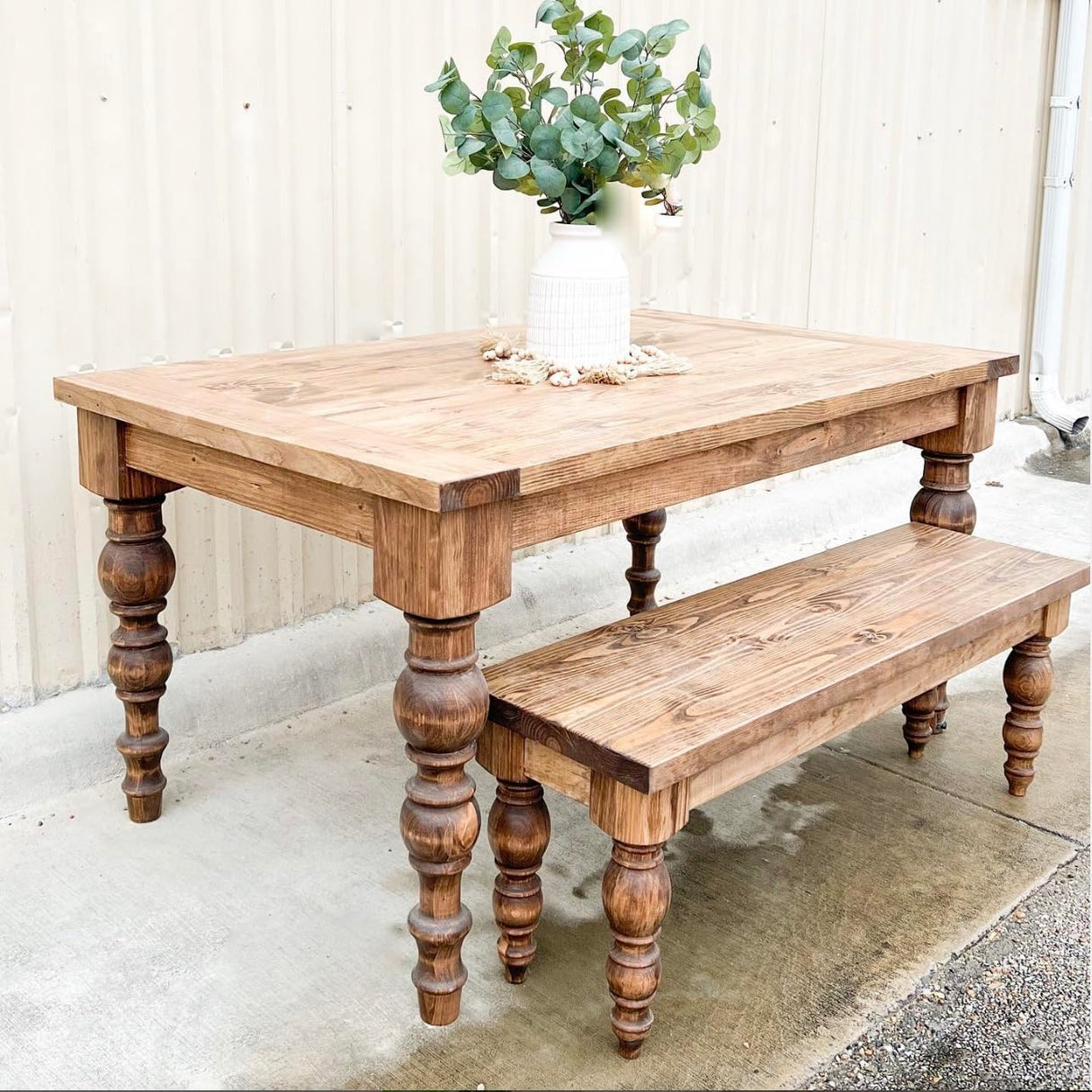 CAROLINA LEG CO. Modern Chunky Bench Legs - Perfect for Coffee Tables - Set of 4 - Made in NC - Dimensions: 3.5" x 16" CAROLINA LEG CO.