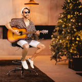 JHK Drafting Home Office Tall Computer Standing Desk Task Chair with Adjustable Foot Ring and Armrest, Breathable Mesh, Ergonomic Lumbar Support, 360° Swivel Rolling for Adult, Black JHK