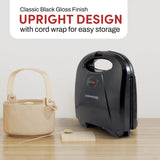 Elite Gourmet EWM-2207# Electric Non-Stick Belgian Waffle Maker Iron, Breakfast, Sandwiches, Snacks, Burgers and more, 2-Slice, Black Elite Gourmet