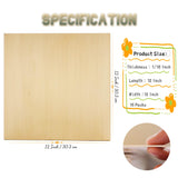 16PCS Basswood Sheets 1/16″×12″×12″,1/16'' Plywood Sheets Used for glowforge,1.5mm Unfinished Wood Perfect for Arts and DIY Crafts, School Projects, Wood Burning and Laser Projects VeroModern