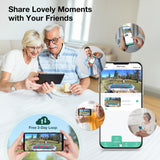 WOSPORTS Bird Feeder with Camera Solar Powered,Wireless Smart Bird Watching Camera,AI Identify 10000+ Bird Species,1080P HD Camera Auto Capture Videos,Instant Notifications,Ideal Gift for Bird Lover WOSPORTS