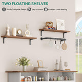 YITAHOME Sideboard Buffet Cabinet, 52" Farmhouse Coffee Bar with Power Outlet, Floating Shelves, Wine Storage for Kitchen & Living Room (White) YITAHOME