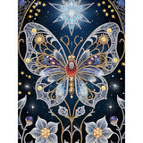 WSLWXSHM 5D Special Shape Diamond Art Kits for Beginners, Diamond Painting Kits for Adults Butterfly, Crystal Rhinestones Diamond Painting for Home Wall Decoration Gift 12×16inch/30×40cm WSLWXSHM