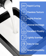 SuperRigid 3D Printer Resin 6.0GPa, 40% of Nano-Micro Ceramic Powder Filled for Ceramic Like Prototypes, Made in Korea by 3DMaterials (500g, White) 3DMaterials