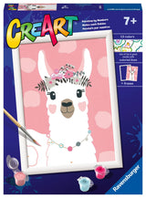 Ravensburger CreArt No Drama Llama Paint by Numbers Kit for Kids - Painting Arts and Crafts for Ages 7 and Up Ravensburger