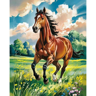 Aestalrcus Horse Paint by Numbers for Adults, Paint by Numbers Kit for Adults Horse, Adult Paint by Number Gifts and Home Decor 16x20 Inch