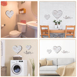 Chitidr 3 Pieces Heart Shaped Wood Sign Heart-Shaped Wooden Wall Sign Wood Heart Wall Decor Rustic Hanging Sign Wooden Heart Plaque for Home Farmhouse Living Room Bedroom (White) Chitidr