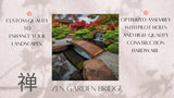 SamsGazebos Japanese Zen Garden Bridge 8 ft SamsGazebos