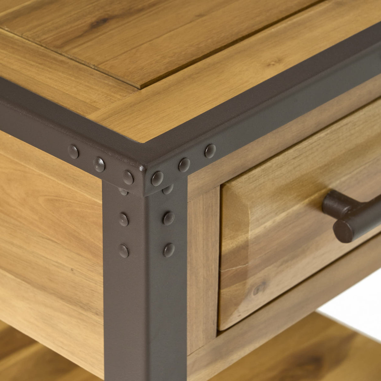 Christopher Knight Home Luna Acacia Wood One Drawer End Table, Natural Stain Christopher Knight Home