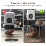 CCTREE Wood PLA Filament 1.75mm, 3D Printer PLA Plus(PLA+) with Real Wood Fiber Wood Texture Filament, Dimensional Accuracy +/- 0.02mm, 1kg Spool(2.2lbs), Fit Most FDM 3D Printers, Wood Walnut CCTREE