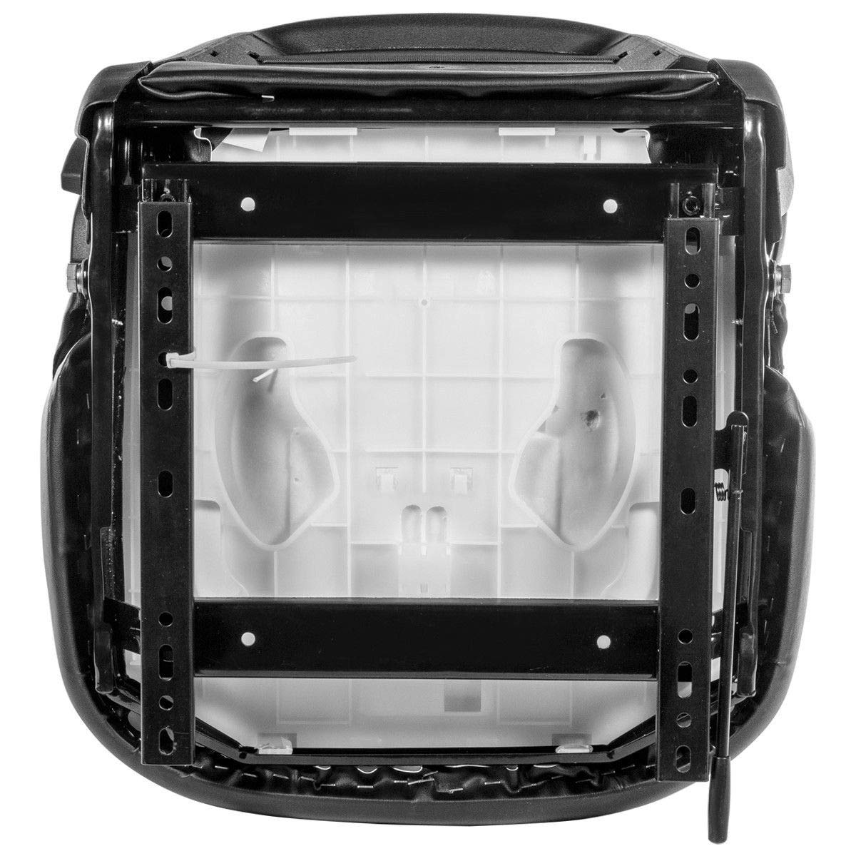 Stark USA Universal Forklift Seat Replacement Mechanical Seat Suspension Seatbelt Adjustable Clark Cat Toyota Seat Curved Back Stark USA