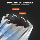 VEVOR Annular Cutter Set, 6 pcs Weldon Shank Mag Drill Bits, 1" Cutting Depth, 1/2" to 1-1/16" Cutting Diameter, M2AL High-Speed Steel, with Pilot Pin and Portable Case, for Using with Magnetic Drills VEVOR