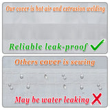 Strong Camel Carport Conopy Cover 10'x20' Replacement for Car Tent Outdoor Top Garage Shelter with Ball Bungees,Without Edge,White(Only Cover, Frame Strong Camel