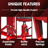 BIG RED ATY20011R Torin Steel H-Frame Hydraulic Garage/Shop Floor Press with Stamping Plates, 20 Ton (40,000 lb) Capacity, Red BIG RED