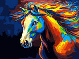 Horse Paint by Numbers Kit for Kids, Adults Paint by Number Kits on Canvas Kids Painting by Number Kit for Home Decor, Flying Horse Arts and Crafts 16x20inch KOMI