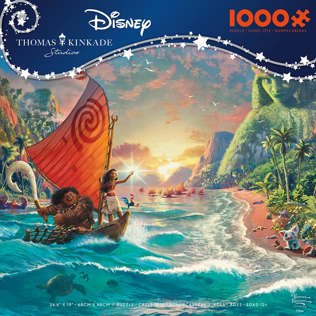 Ceaco - Thomas Kinkade Disney Dreams - Moana - 1000 Piece Jigsaw Puzzle Ceaco