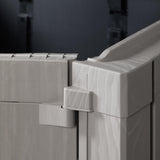 Toomax Stora Way All Weather Outdoor XL Horizontal Storage Shed Cabinet for Trash Can, Garden Tools, and Yard Equipment, Taupe Gray and Anthracite Toomax