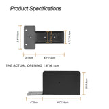 Meruzy Stainless Steel Woodwork Pergola Kit - Upper Mount Bracket - Modular Sizing Pergola Hardware for 2 x 4 Lumber,6 Pack Meruzy