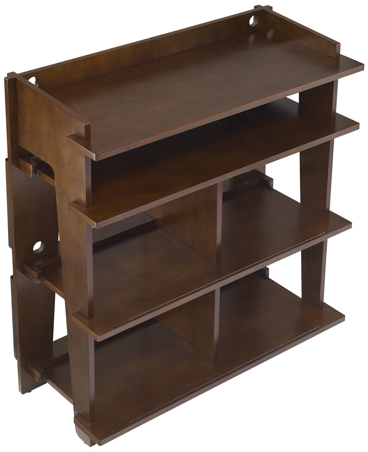 Crosley Furniture Soho Media Console, Record Player Stand with Vinyl Storage, Modern Home Organizer, Mahogany Crosley Furniture