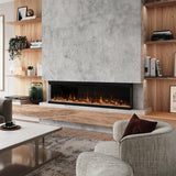 Modern Ember Skyline 72 Inch Linear Multi-Sided 3D Wi-Fi Smart Electric Fireplace - 1,000+ Flame & Ember Bed Color Combinations, Fully or Partially Recessed | Works with Alexa and Google Assistant Modern Ember