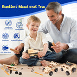 6-in-1 STEM Kits for Kids Age 8-12, Educational STEM Toys for Boys and Girls, Wooden Building Kit for Kids STEM Science Experiments Kit, Ideal Christmas Birthday Gifts for 8 9 10 11 12 13 Year Old FliipFlaap