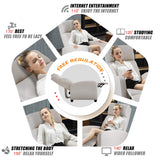 FDW Recliner Chair Home Theater Seating Reclining Sofa Push Back Recliner with Lumbar Support and Fabric Padded Seat Backrest for Living Room (Fabric Beige) FDW