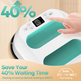 Heat Press Machine for T Shirts- 9x9 Heat Press Shirt Press Machine with Precise Temperature Control, Mini Heat Press for Hats, Dresses, Pillows, Tote Bags-Green LOLSSA