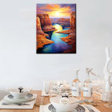 Tucocoo Glen Canyon Paint by Numbers Kits 16x20 inch Canvas DIY Oil Painting for Adults with Brushes and Acrylic Pigment, Lake Powell and Reflection Landscape Pictures for Home Decor (Without Frame) Tucocoo