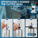 Saker Router Tool Cordless,Compact Router Tool,Wood Router for Woodworking,Lithium-Ion Brushless Motor for Edge Trimming with Adjustable Speed for DIY Projects Saker