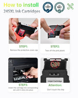 LEMERO 245XL Ink Cartridge PG-245 CL-246 Replacement for Canon Ink 245 and 246 Compatible for Canon 245XL 246XL Combo Pack for Canon Pixma MX490 MX492 MG2522 TR4522 TR4520 TS3122 TS3322 Printer LEMERO